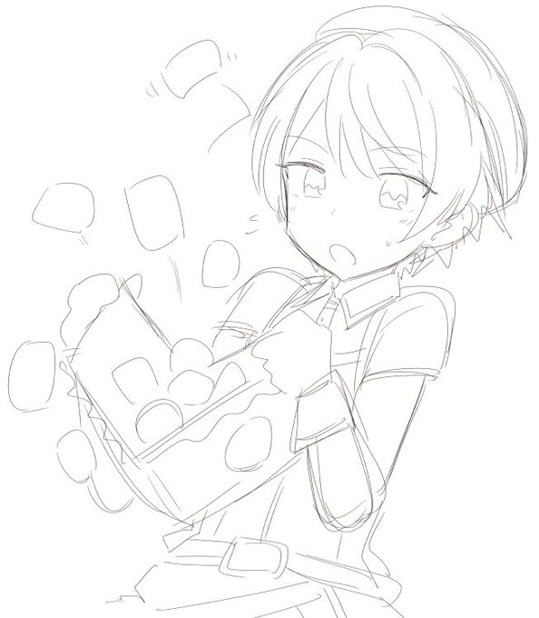 (途中参加しよかとおもたけど今日可愛すぎて下描きで終了 