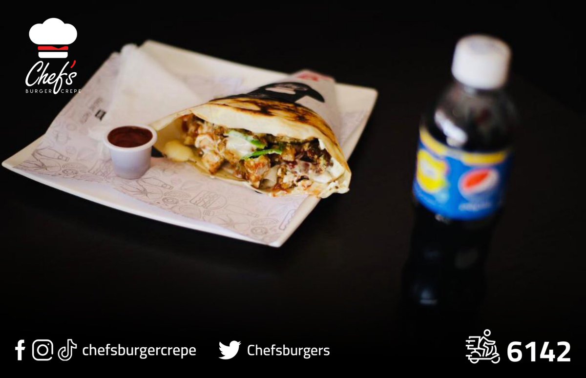 بعد يوم طويل و متعب محتاج تروق اعصابك و تحسن مزاجك عشان كدا لازم تجي شيف بيرقر و تنسى اي حاجة❤️🔥

او نصلك نحن و كل العليكم اتصلو على 6142 او 0910401000 🛵
وخلو الباقي علينا 👌🏽✨

منيو الاسعار و الاصناف متوفر على الرابط :
 qrco.de/ChefBurger