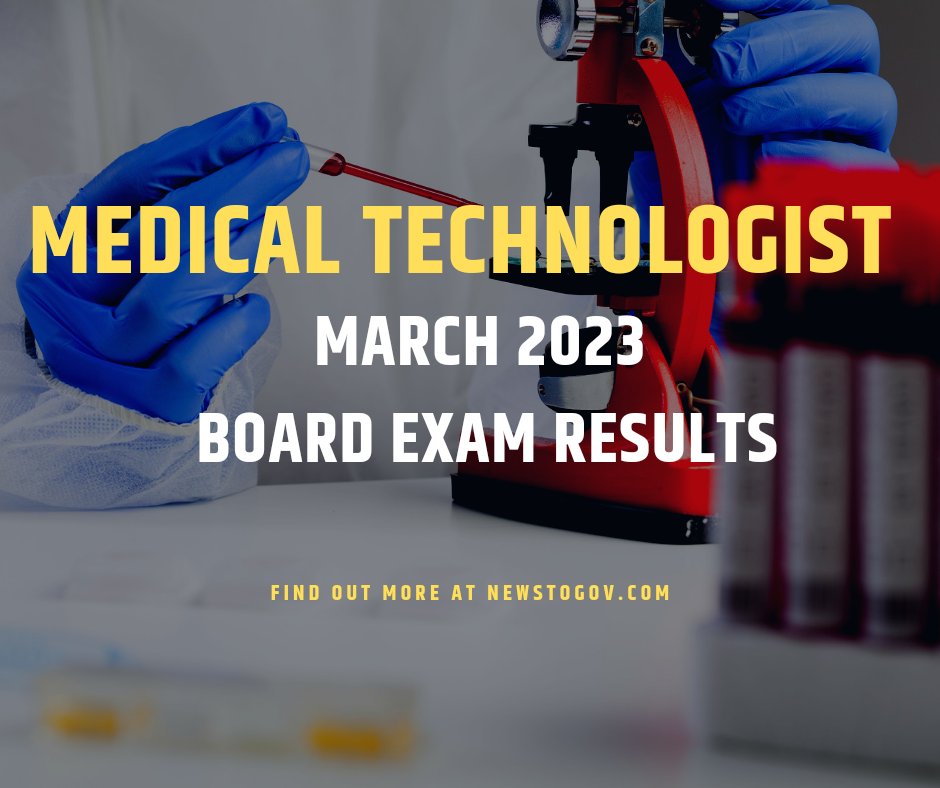 Newstogovph on Twitter "Results are out! MedTech Board Exam Results March 2023 4714 out of 6165