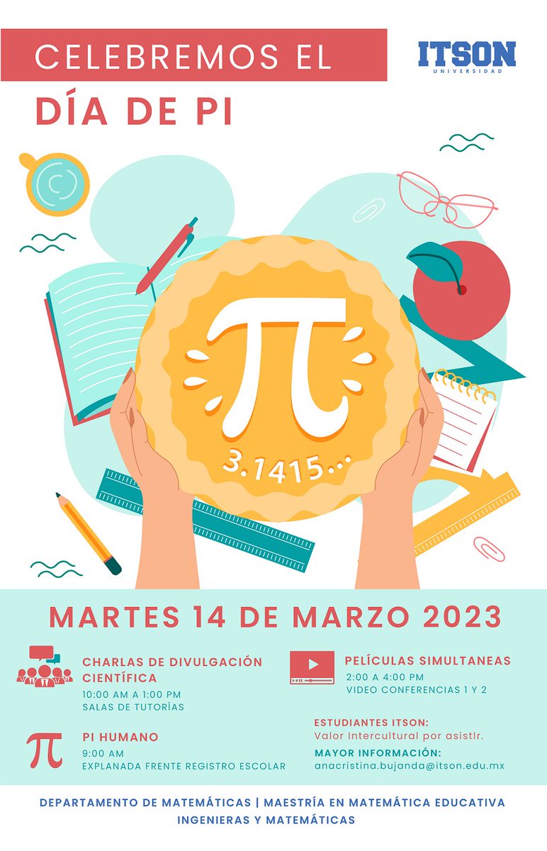 iciam_itson's tweet photo. Nos unimos a la celebración del Día de Pi. #SomosICIAM #ITSON https://t.co/95iCc3nuof