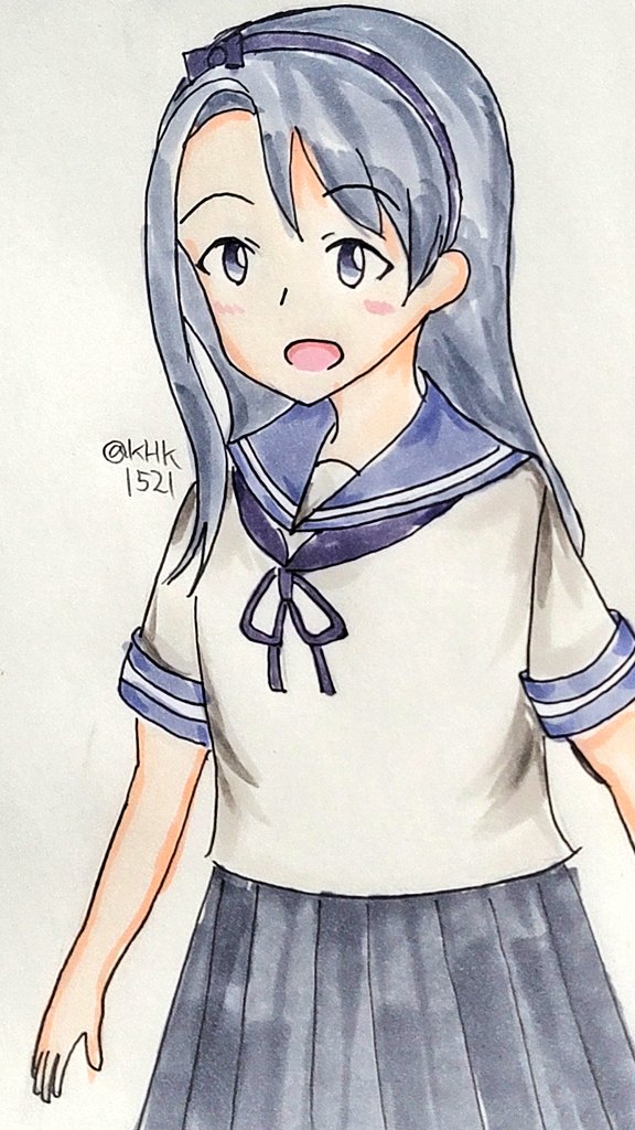 狭霧(艦これ) 「#既掲でもいいのでとにかく狭霧を貼ろう 」|KHK1521のイラスト
