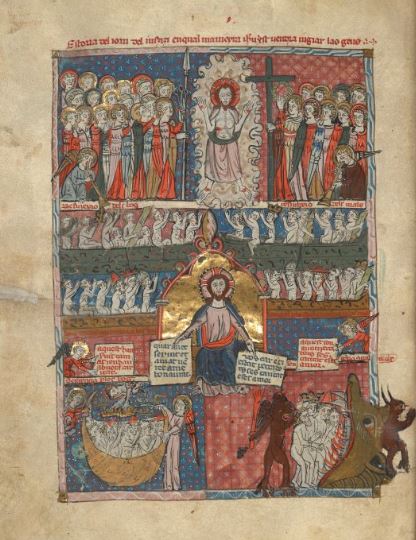 MedEngTheatre's tweet photo. This week's METh article: Peter Meredith 'Development of the York Mercers’ Pageant Waggon'. https://t.co/XsOJvrMDMx (image: Royal MS 19 C I, British Library, 14th c., f.125v) https://t.co/ltC6Mpfw8p