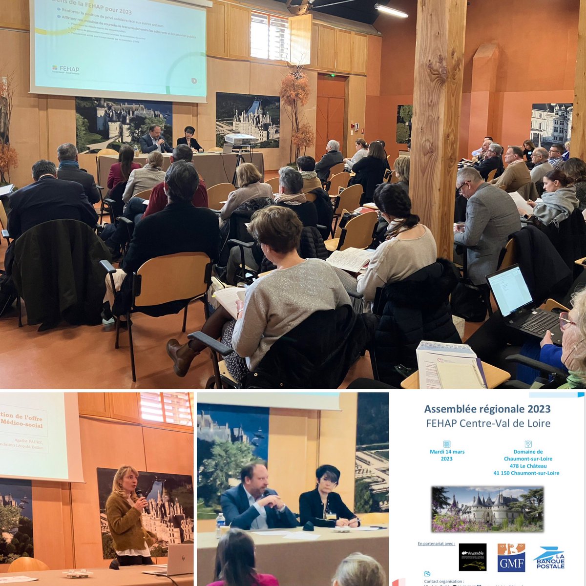 <a href="/FEHAP_CentreVDL/">FEHAP_CentreVDL</a> organise ce jour son Assemblée Régionale, un moment privilégié avec ses adhérents et les partenaires régionaux. 
Remerciements aux intervenants <a href="/ARS_CVDL/">ARS Centre-Val de Loire</a> <a href="/FEHAP_actu/">FEHAP</a> <a href="/FondationBellan/">FondationBellan</a> 
Et nos partenaires : <a href="/GroupeAnsemble/">Ansemble</a> <a href="/LaBanquePostale/">La Banque Postale</a> <a href="/GMF_assurances/">GMF</a>
