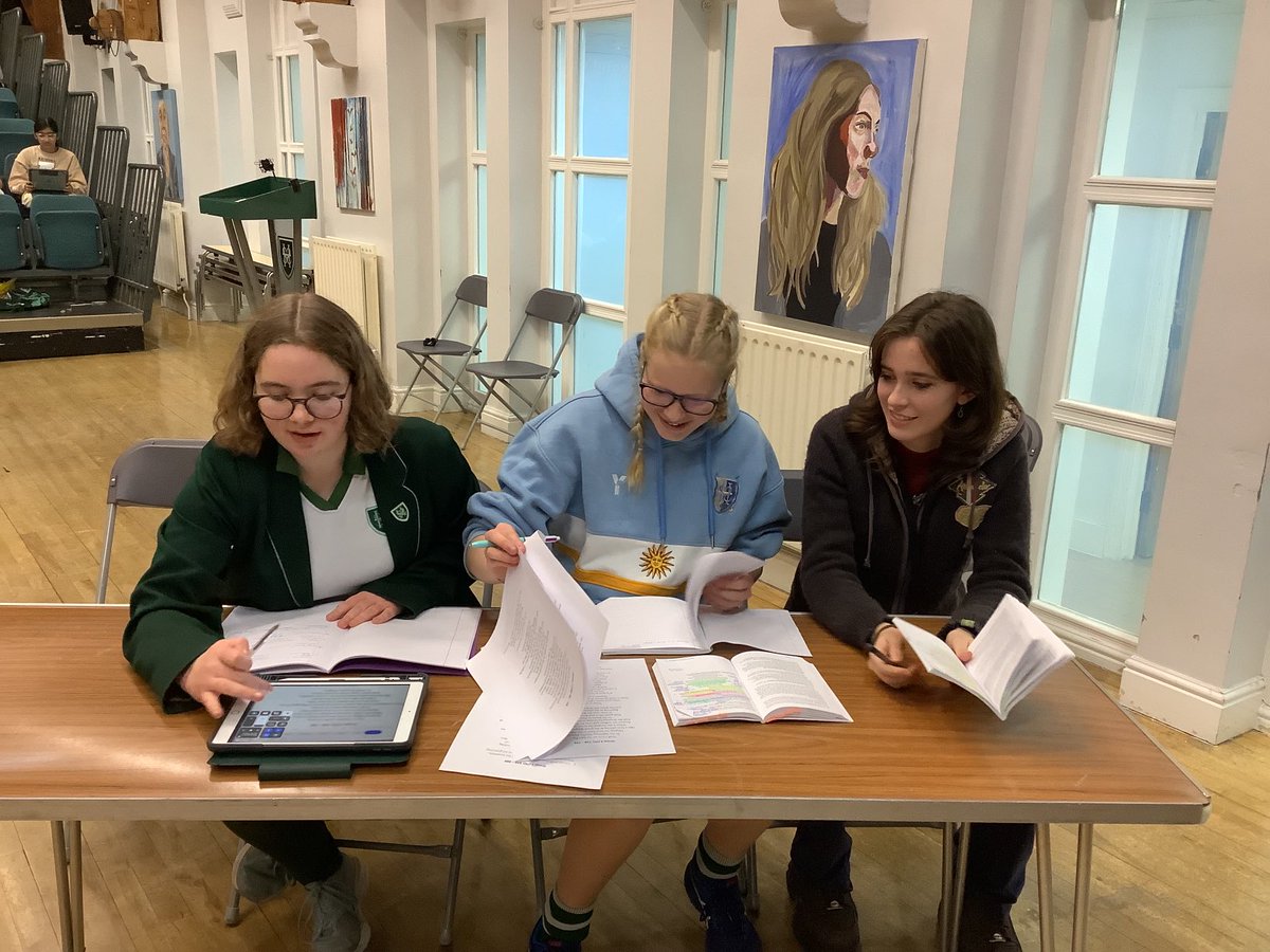 SHSClassics's tweet image. Our wonderful judges preparing to oversee the Year 7 dramatic performances