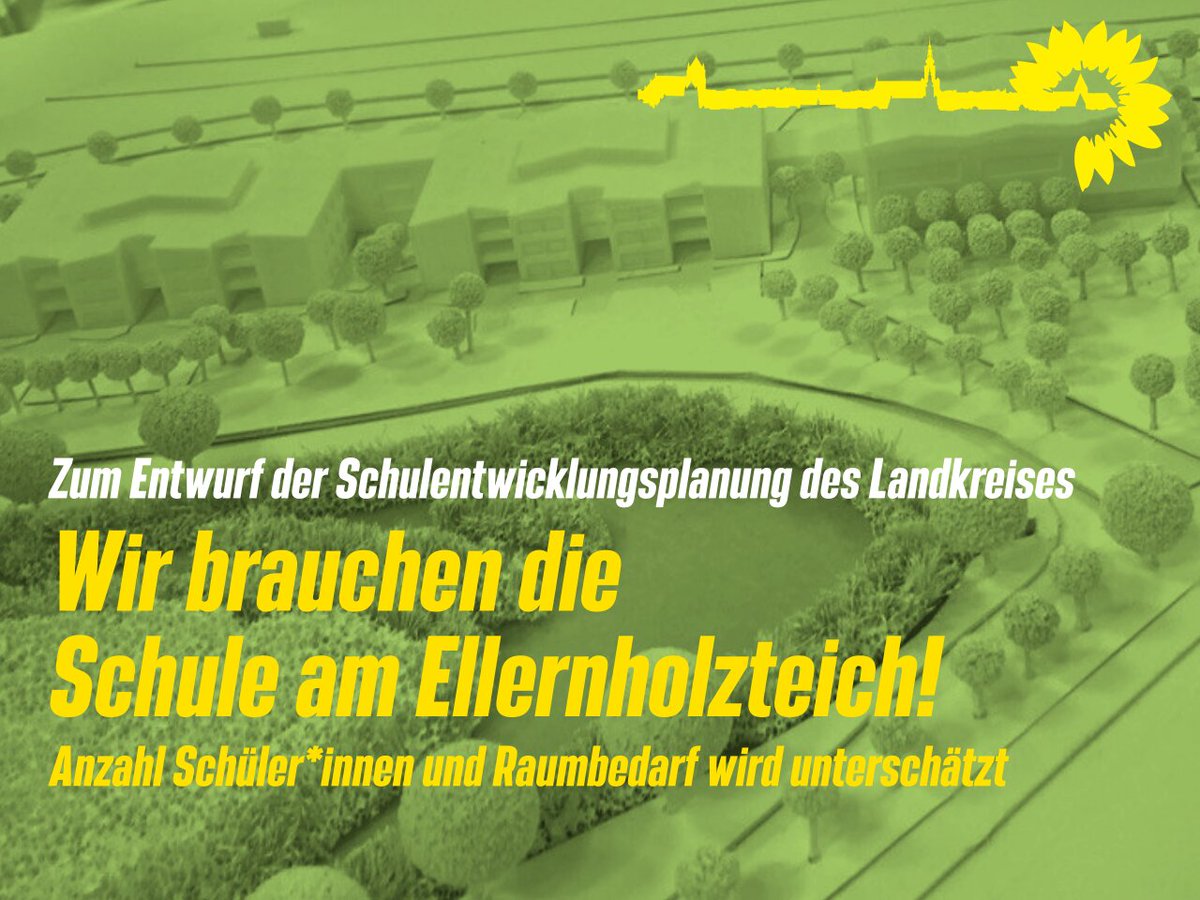 Wir brauchen dringend die #Schule am #Greifswald er Ellernholzteich. Die Schulentwicklungsplanung des Kreises unterschätzt die Zahl der kommenden Schüler*innen und Raumbedarfe. Mehr dazu in der Pressemitteilung der🌻Grünen Bürgerschaftsfraktion:  
gruene-vorpommern-greifswald.de/aktuelles/news…