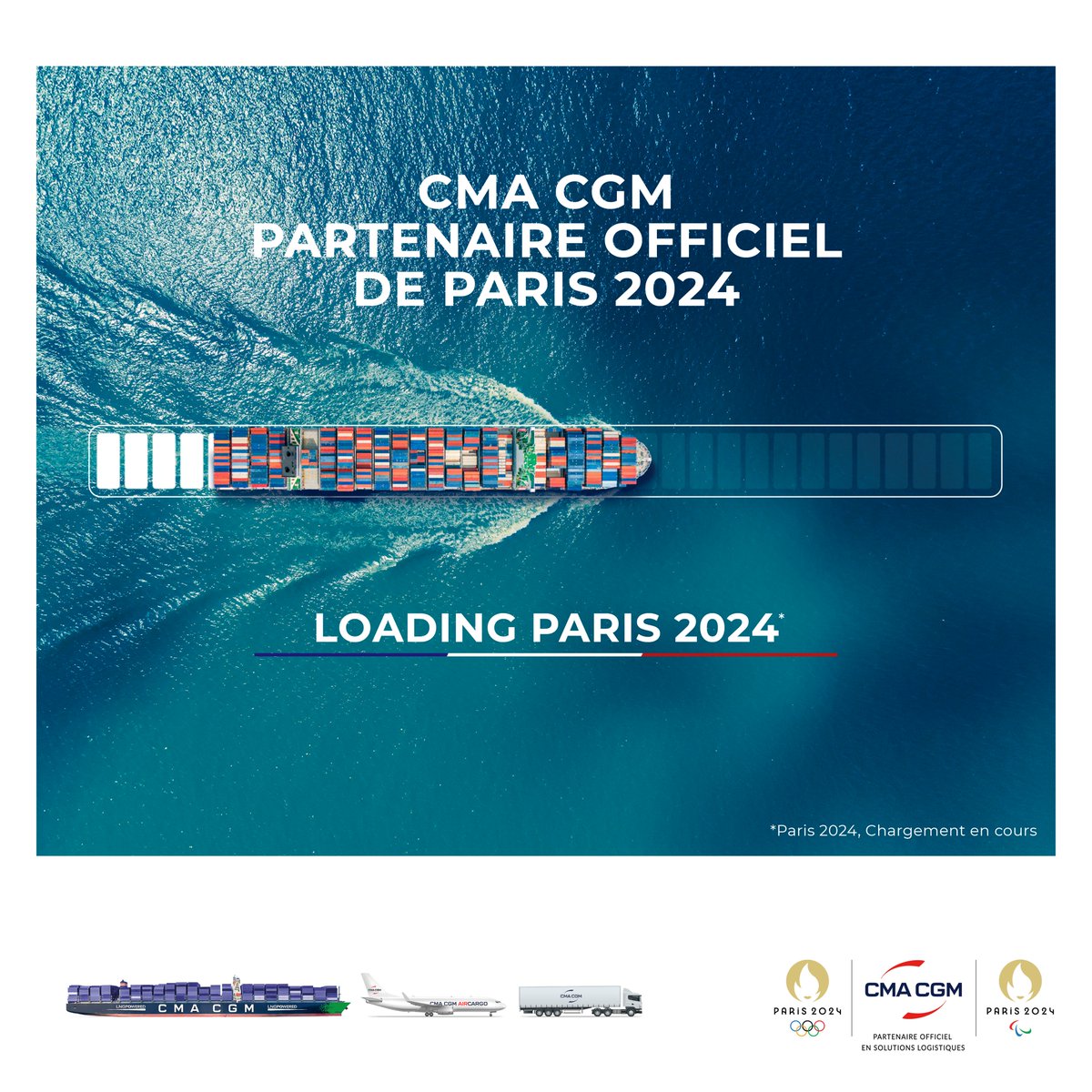 CmaCgm_France's tweet photo. 📣 J-500 avant le coup d’envoi !
Un partenariat inédit, grande fierté pour les 155 000 collaborateurs du Groupe #CMACGM! https://t.co/PmHtes3EeP