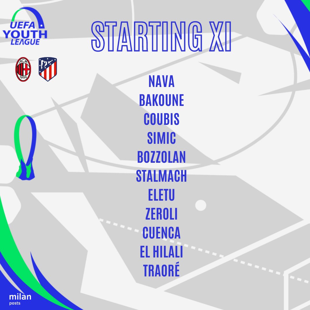 🚨🇲🇦 Adam Bakoune & Youns El Hilali TITULARES ✅️ ante el Atlético de Madrid 🇪🇸

🇪🇺 Cuartos de final #YouthLeague