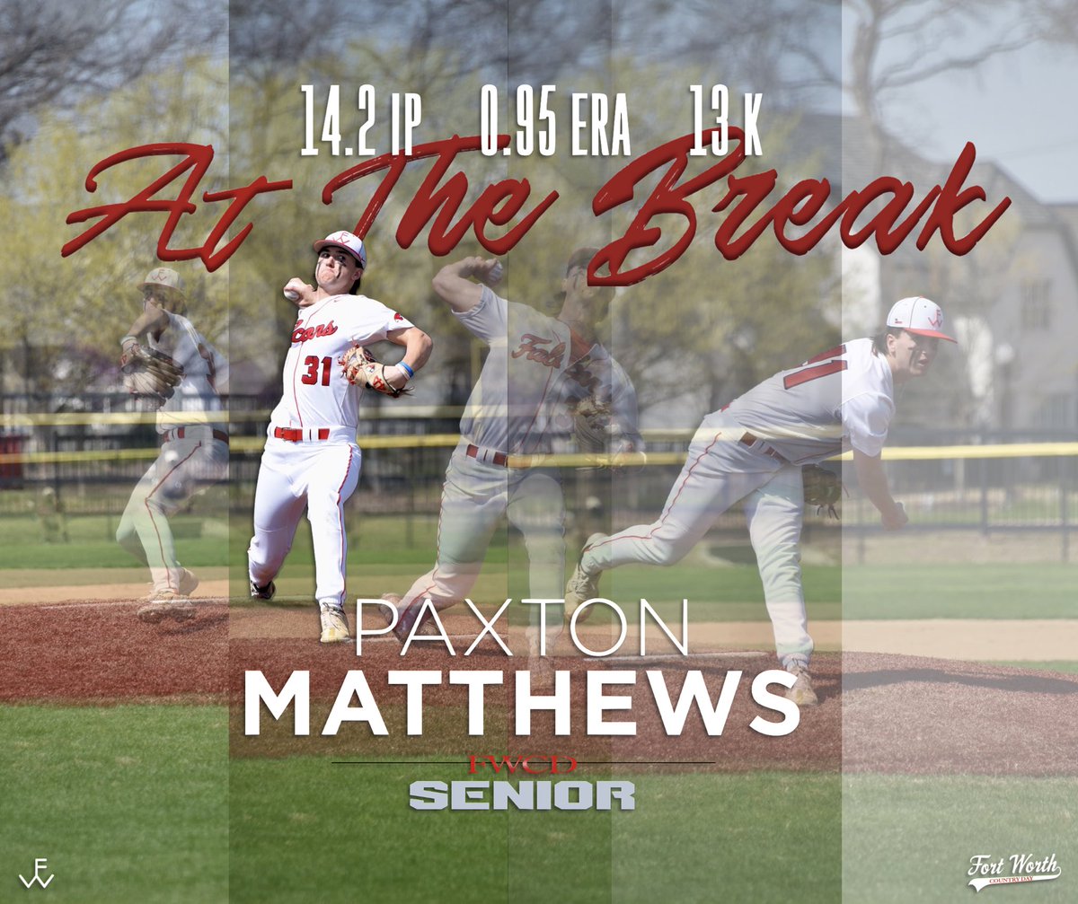 FWCD_Baseball's tweet photo. Our guy @SewaneeBaseball signee @MatthewsPaxton starting his senior campaign in a big way. Pumped to see what’s in store for his final 6 weeks as a Falcon! #FlyHigher https://t.co/bebFvpaZOZ