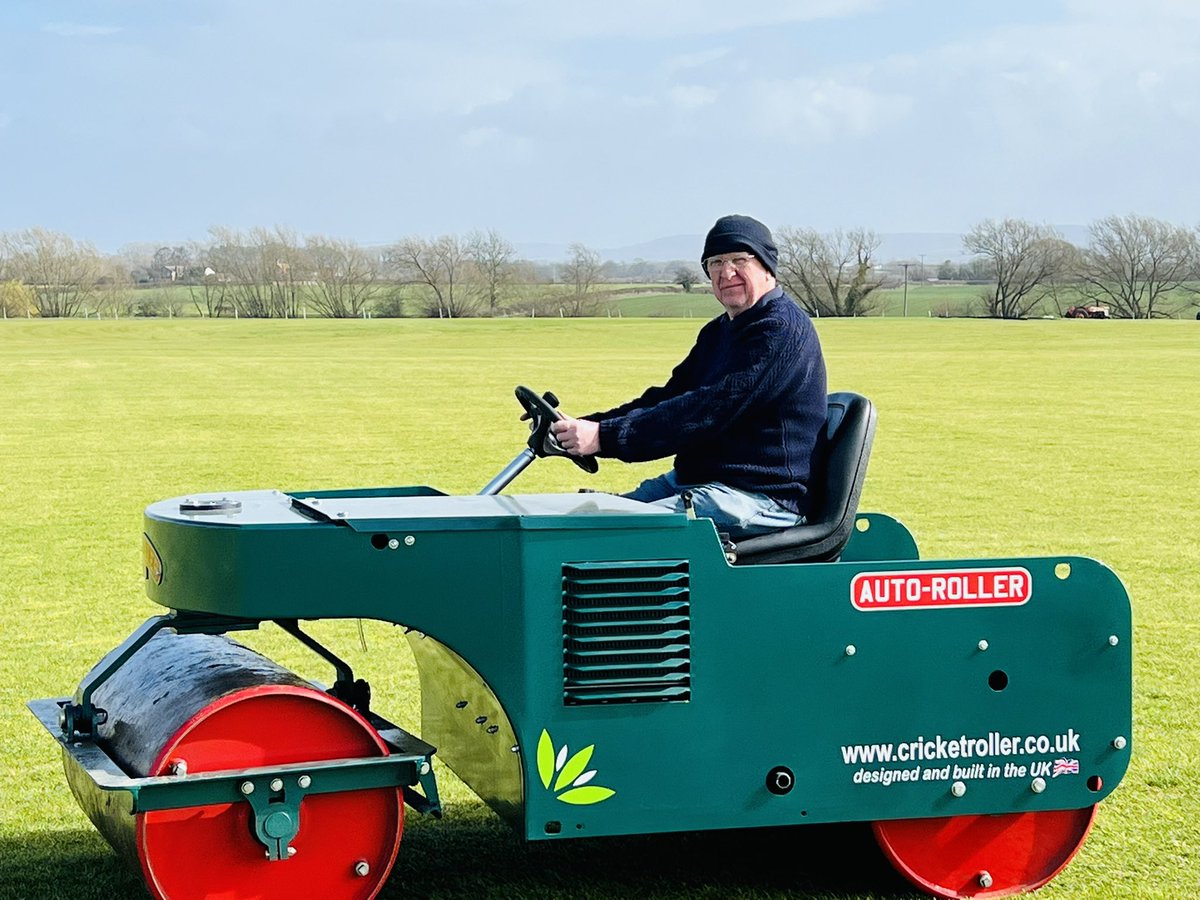 MP_Academy22's tweet photo. A huge thank you to Autoroller for the "Oggy" roller, it has helped us so much over the past year and will continue to help us prepare our ground and wickets for this summer! 
This summer is jam packed including the ashes &amp; World Test Championship. @auto_roller  #cricketpitch https://t.co/TKMGMtAM8A