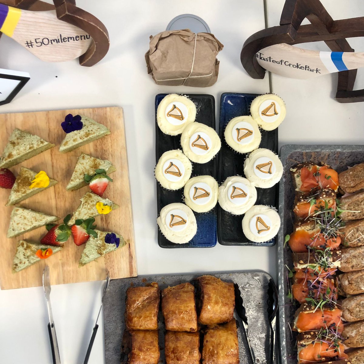 Team Croke Park are out and about today visiting clients with lunch from our new menus, including our 50 mile dishes, where all ingredients are sourced within 50 miles of the Stadium. #50milemenu #tasteofcrokepark #teamcrokepark