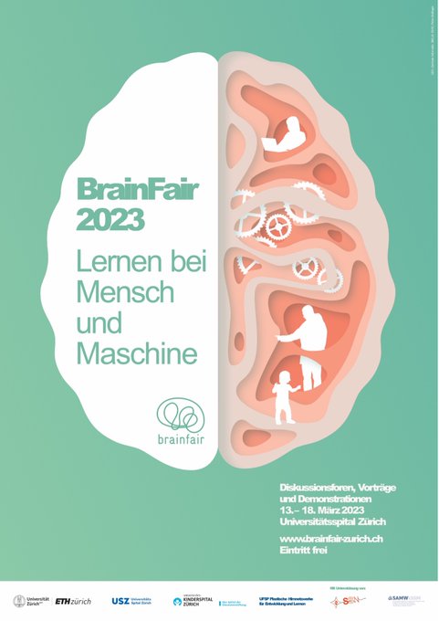 ETH's tweet photo. Die #BrainFair2023 läuft noch fünf Tage!
@ZNZNeuroscience lädt alle ein zum Motto "Lernen bei Mensch und Maschine" vom 13. - 18. März 2023 am @Unispital_USZ. Mit dabei sind #Forschende u.a. von @ETH, @UZH_en und @Unispital_USZ.
Zum Programm: 👉 https://t.co/lfohk0tQ1z https://t.co/hyscgd5Z3X