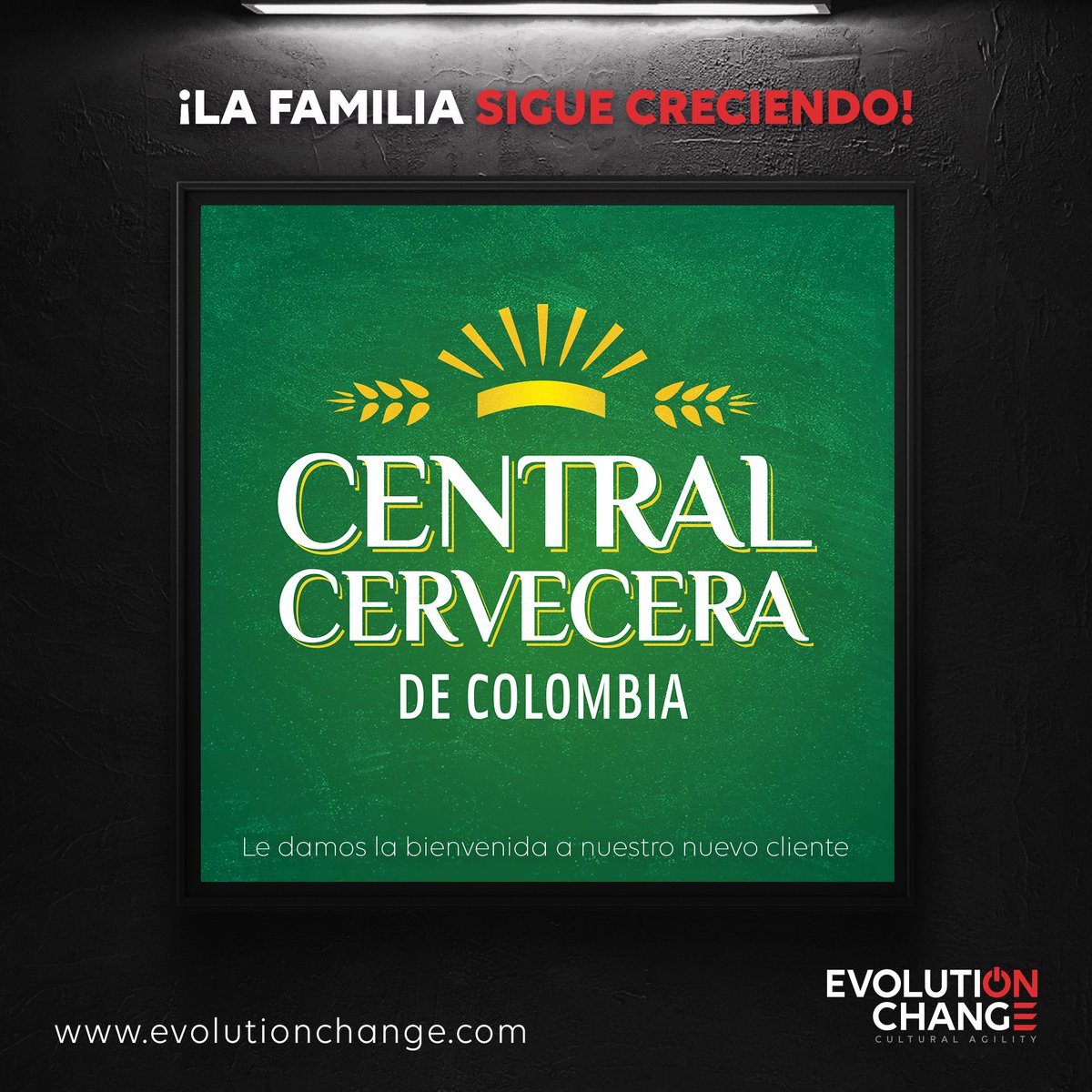 evolutionchang's tweet photo. Central Cervecera de Colombia nuevo cliente Evolution Change.
#evolutionchange #cliente #nuevocliente https://t.co/AkecvjxbnV