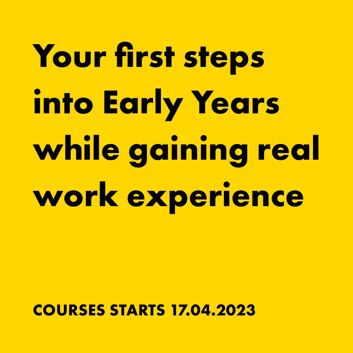 🧠 Connecting with Early Years 

Our #EarlyYears Pre Apprenticeship programme starts soon, preparing you to take the first steps into Early Years & gain valuable work experience!

📍 North Lanarkshire
📅 17 April 2023

Contact tigers now to apply!

#InspiringPotential