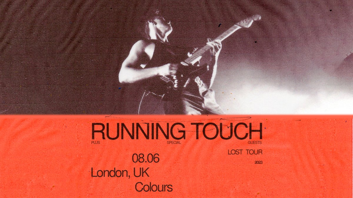 NEW: Multi-platinum singer-songwriter and producer @Running_Touch will be playing his debut headline show in London this June at @ColoursHoxton 🧡 Get tickets in our #LNpresale this Thursday at 10am! Sign up for access 👉 livenation.uk/GxTL50NhCR7
