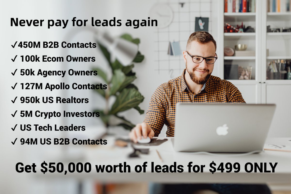 Never pay for leads again.
Get $50,000 worth of leads for $499.
Grab them now:createxdigital.com/50k-worth-of-l…