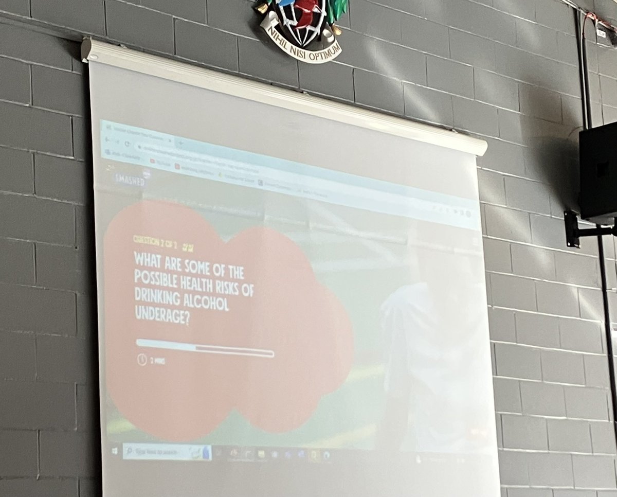 This morning we have the privilege of <a href="/smashedproject/">Smashed Project</a> here to speak to our Year 10 learners about the risks of alcohol, underage drinking and misuse. #alcoholawareness #PersonalDevelopment #positivechoices <a href="/CockshutHillSch/">Cockshut Hill School</a>