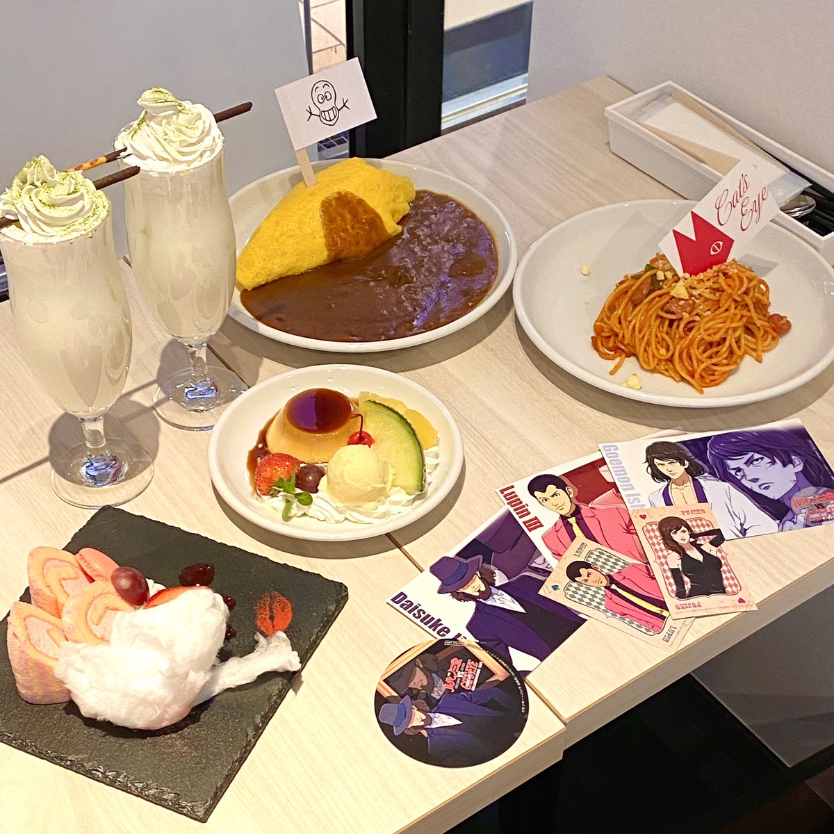 「和紙さんとポップアップストア&コラボカフェ行ってきましたありがとうございました!」|爺・固ツイお願いします！のイラスト