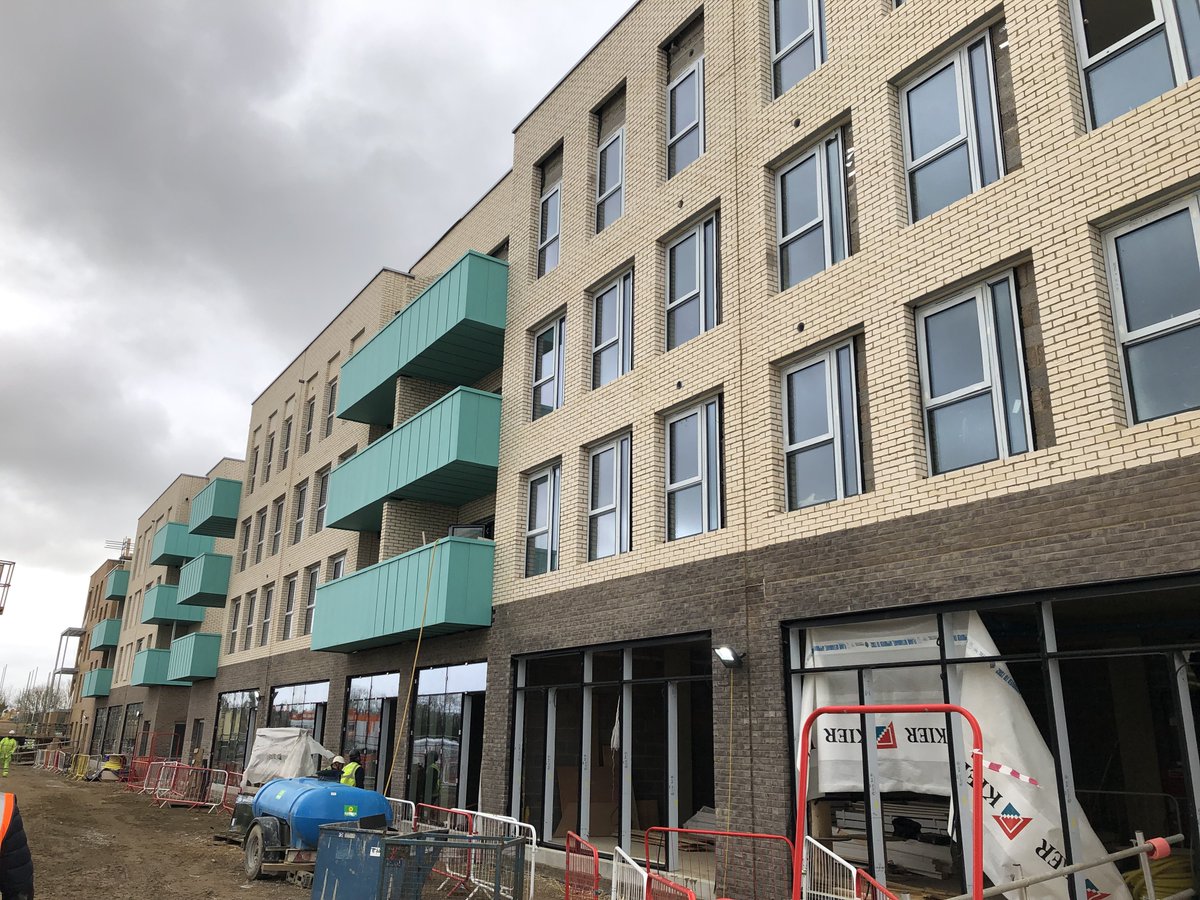 It's great to see significant progress being made on site at Darwin Green in #Cambridge!

With most of the brickwork complete, the development, which consists of affordable apartments, a public library &amp; retail parade with various commercial units, is really taking shape!