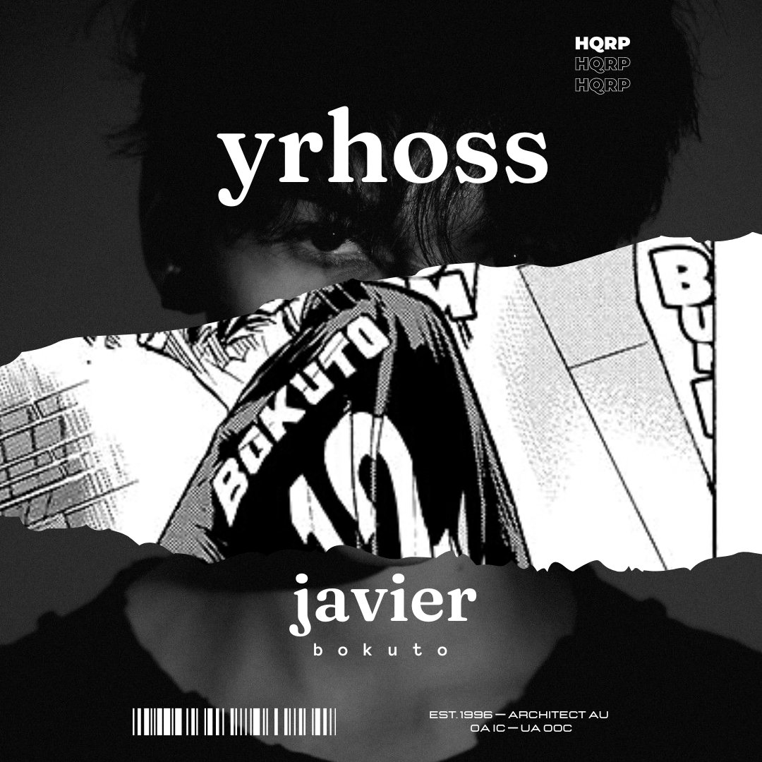 ︎ ︎
        intro : ──── hqrp

         yrhoss javier bokuto
         not new to #hqrp