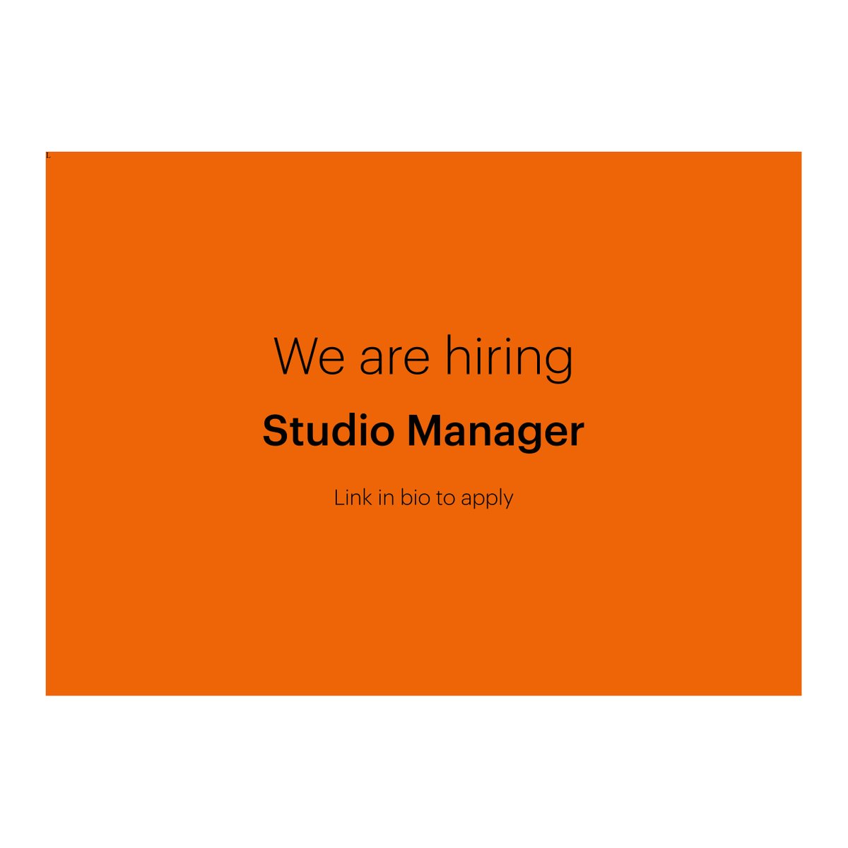 We're looking for a Studio Manager to join our team in Peckham. Apply here - tinyurl.com/4ahk6yw2 #knoxbhavan #studiomanager #peckham #newjob #hiring #recruiting #architecture #architecturejobs #designjobs #creativejobs #knoxbhavan #riba #dezeen