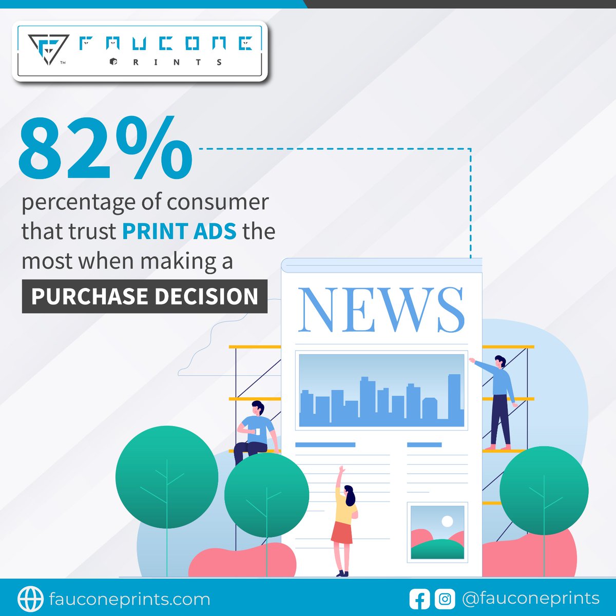 FauconeP's tweet photo. 82% of consumers trust print ads the most when making a purchase decision.

For more info, https://t.co/vU1NBZOT5t

#faucone #fauconeprints #effectiveprintmedia #printmediadesign #business #growbusiness #printmedia #EffectiveWay #printing #consumers #printads #purchasedecision https://t.co/qGa2nLZxqV