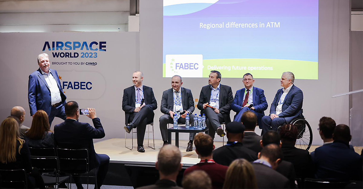 FABEC6's tweet image. #FABEC would like to thank the panellists who joined the second #InterFAB panel during #airspaceworld 

Thanks to all for the informative and open discussion!

#CANSO #ROMATSA #LVNL #EUROCONTROL #Avinor #CroatiaControl