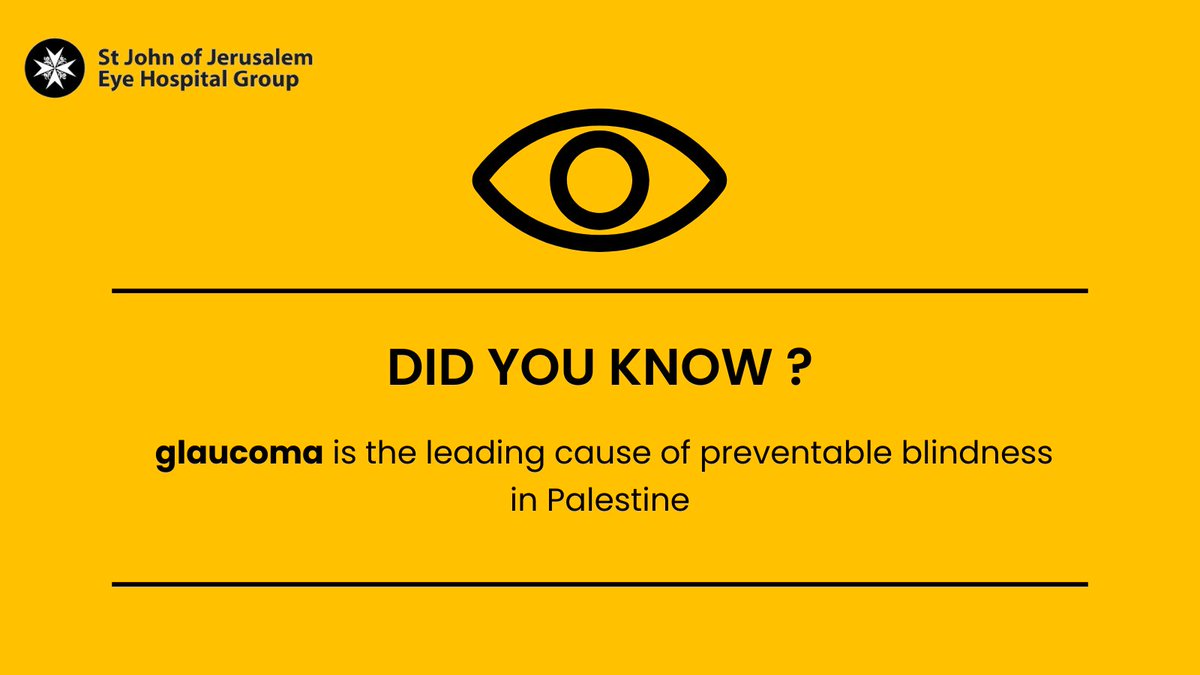 Glaucoma is an easily treatable disease when caught early through regular checkups. But not everyone has access to eye care. That is why our work in  the West Bank, Gaza and East Jerusalem is so vital. 

#WorldGlaucomaWeek