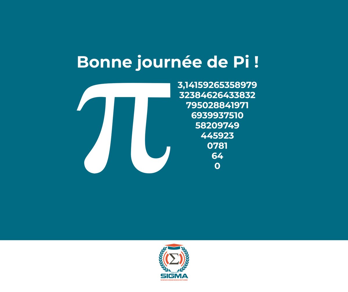 cls_sigma's tweet photo. #clssigma
Bonne journée de Pi !
#maths #mathématiques #education #ecole #college #lycée #Science #journeeinternationale #Pi #TgTwittos #Togo #CIV225 #Team228
@RFIAfrique @EducationTg https://t.co/eoL5kcFbCr
