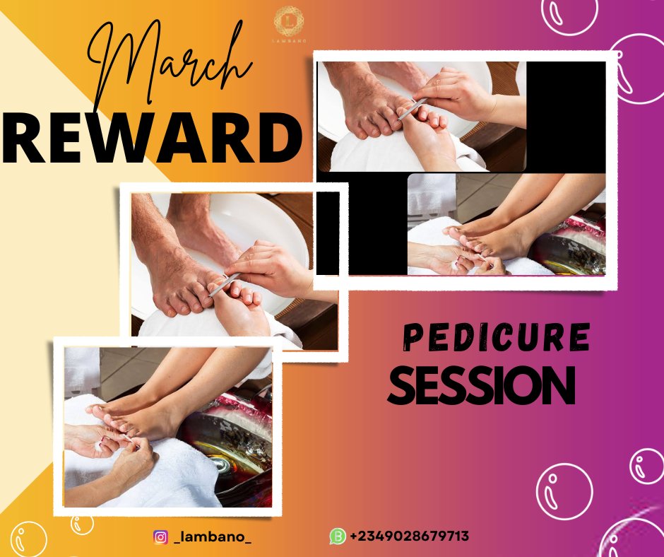 _Fav_our_'s tweet photo. Stand a chance to win a FREE PEDICURE SESSION when you Patronise And Refer Lambano this month
Add up contact to see goods and services they sell and render
https://t.co/ZhMQJGmi6i
#Lambanoπ―
#Surestplugβ
https://t.co/tlM9be4nv3
