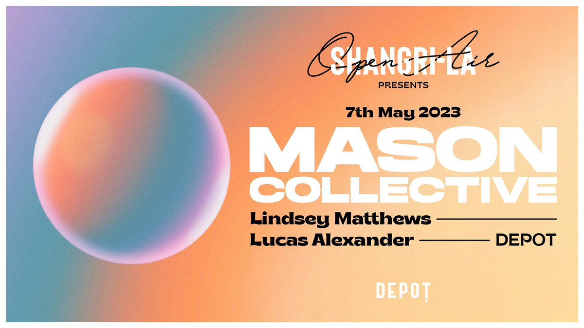 MASON COLLECTIVE - JUST ANNOUNCED ☀️🚨

@ 4 mates, like &amp; RT for your chance to win 5 x tickets for you &amp; your friends (every tag is a new entry) 🤝

Sign up here &gt; skiddle.com/e/36315022

📍 <a href="/DepotCardiff/">DEPOT</a> (car park)
