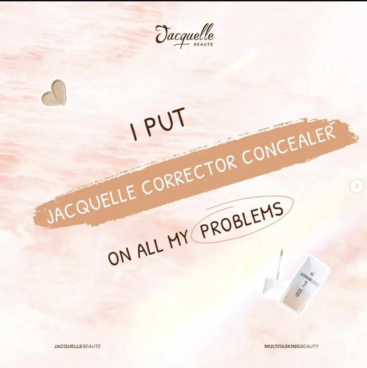 JacquelleBeaute's tweet photo. "I put #JacquelleCorrectorConcealer on all my problems" https://t.co/UwLD3FFCQA