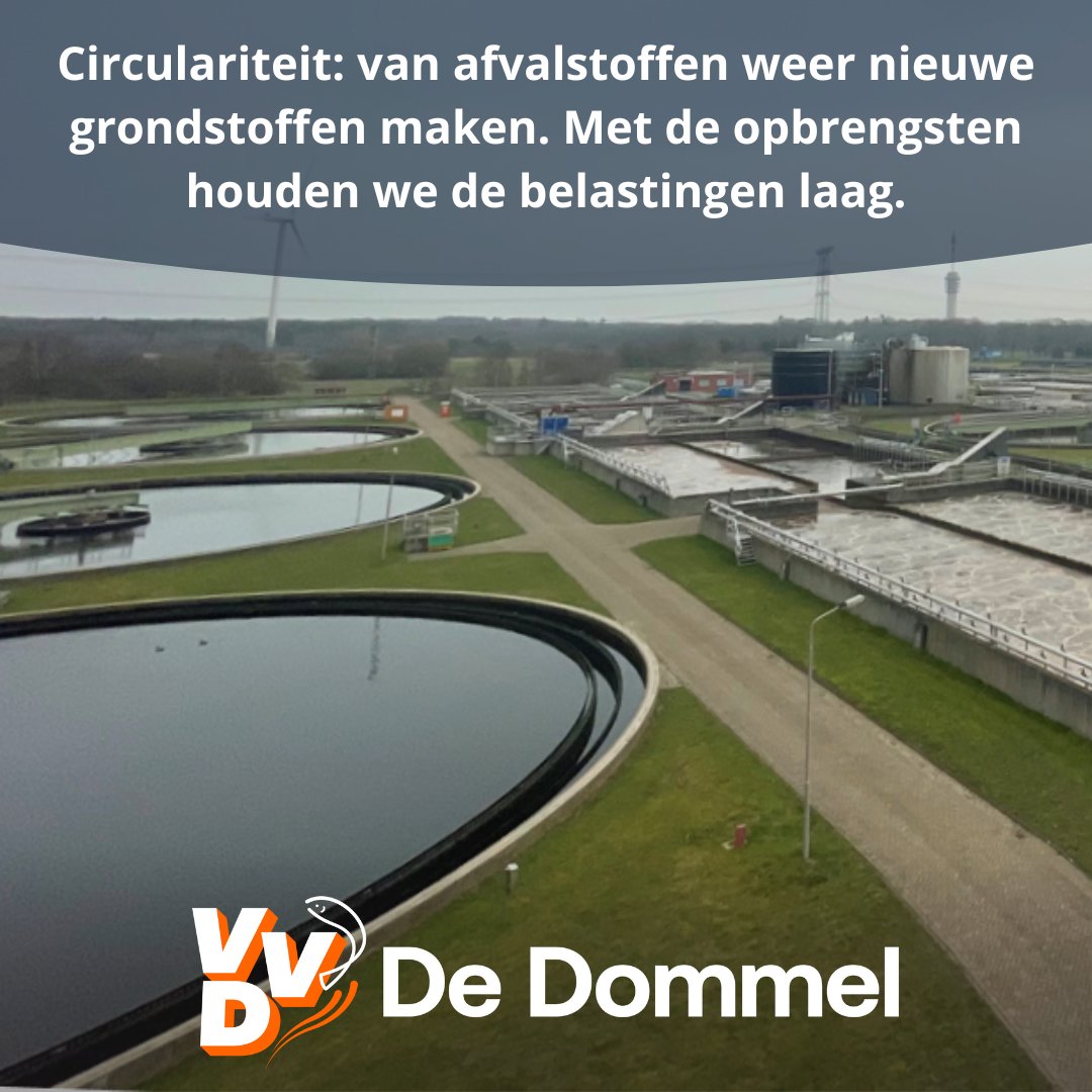 De VVD onderscheidt zich van andere partijen op het gebied van #circulariteit. We zetten maximaal in op het sluiten van kringlopen en van #afvalstoffen maken we nieuwe #grondstoffen. Met de opbrengst hiervan kunnen we investeren in de toekomst en de lasten laag houden. #dommel