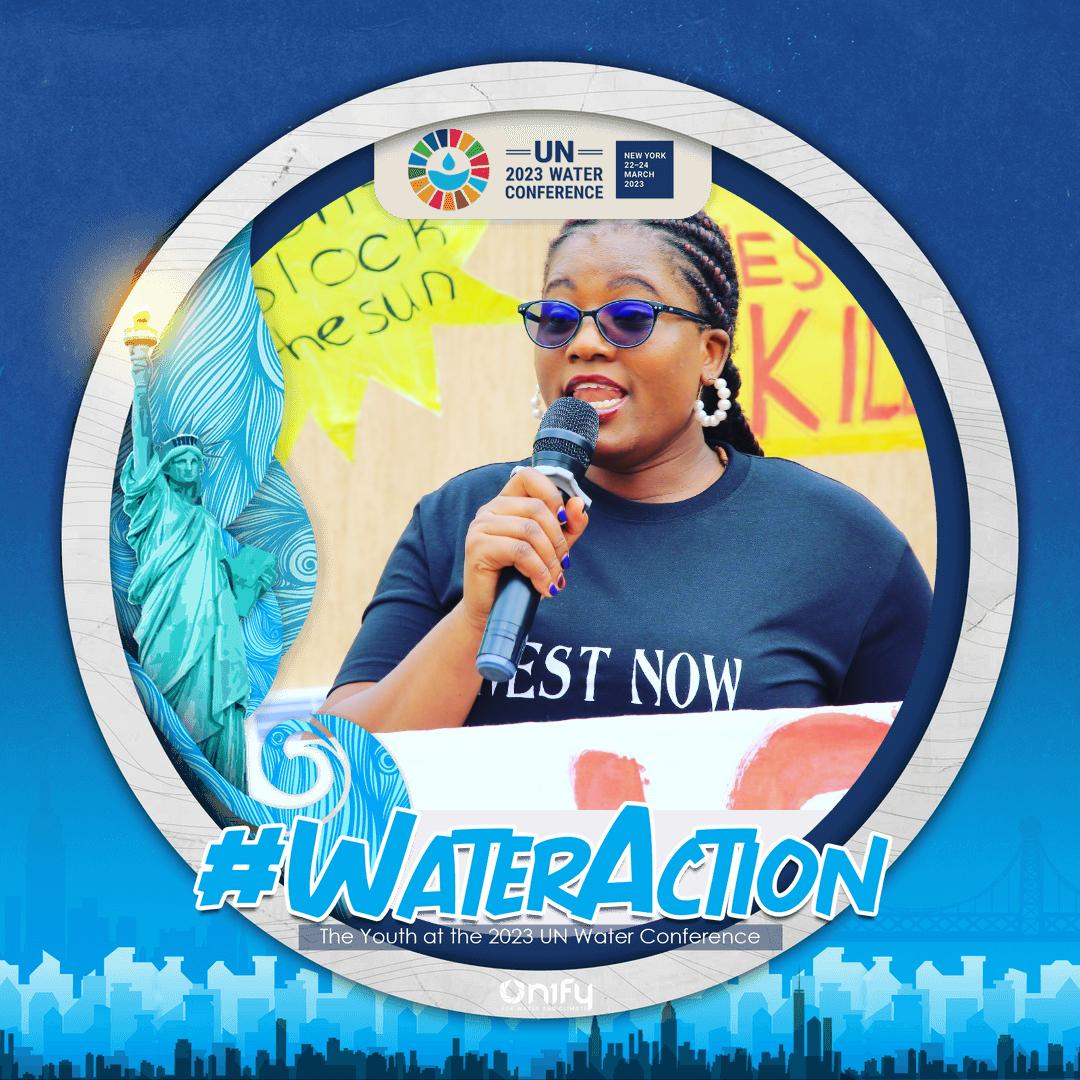 I am Linet from Uganda , and I am one of the voices from across the world amplifying water action for a livable and sustainable future. 
Let’s make a difference together!  #UNWC 
#UN2023WaterConference #WaterAction #EarlyWarningsForAll #UN1FY #YDPA #FillUpTheGlass