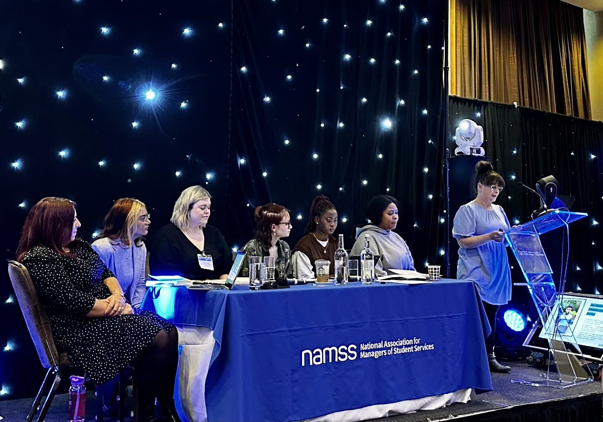 JosephBaldwin's tweet photo. Inspiring to be listening to the incredible Student Commission on Racial Justice from @LeadersUnlocked, sharing personal insight and experiences today @NAMSS_AC_UK national conference.

Silence is compliance.

#NAMSSConf23 https://t.co/P3Luw7bhiI