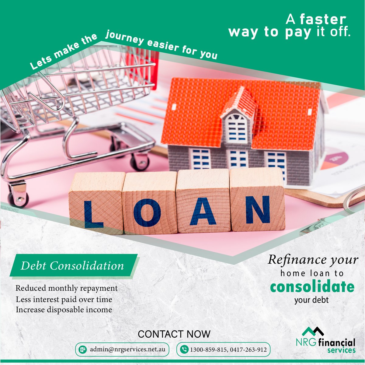 Take advantage of refinancing which is the most reliable gateway in the market to get better terms for your current residential loan. 
📧Send a mail: admin@nrgservices.net.au  
 Or📞𝗖𝗮𝗹𝗹 Now: +0417263912
#refinancing #homeloan #mortgagebroker #lowinterestrates #financialgoals