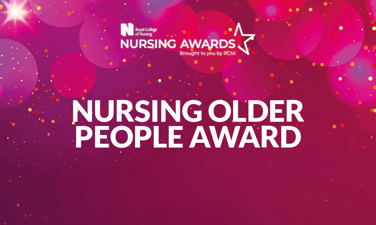 All nurses working with older people deserve recognition for the complex and specialist care they provide, but do you know one who is extraordinary? RCN Nursing Awards judges want to reward innovation. Enter #RCNAwards >rcn-nursing-awards.co.uk