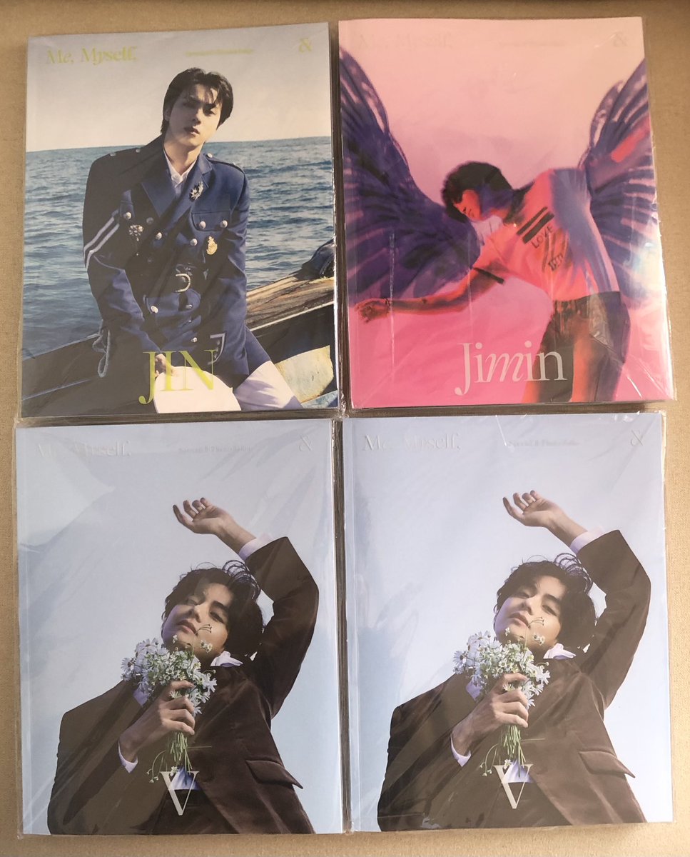 DAEBUPH's tweet photo. wts lfb bts pc ph

✨ special 8 photo folio me, myself and ✨

- jin “sea of jin island”
- jimin “id: chaos”
- taehyung “veautiful days”

price: 1,870 + sf

✅ sealed, on hand, ready to ship https://t.co/eWnHtpwrtA