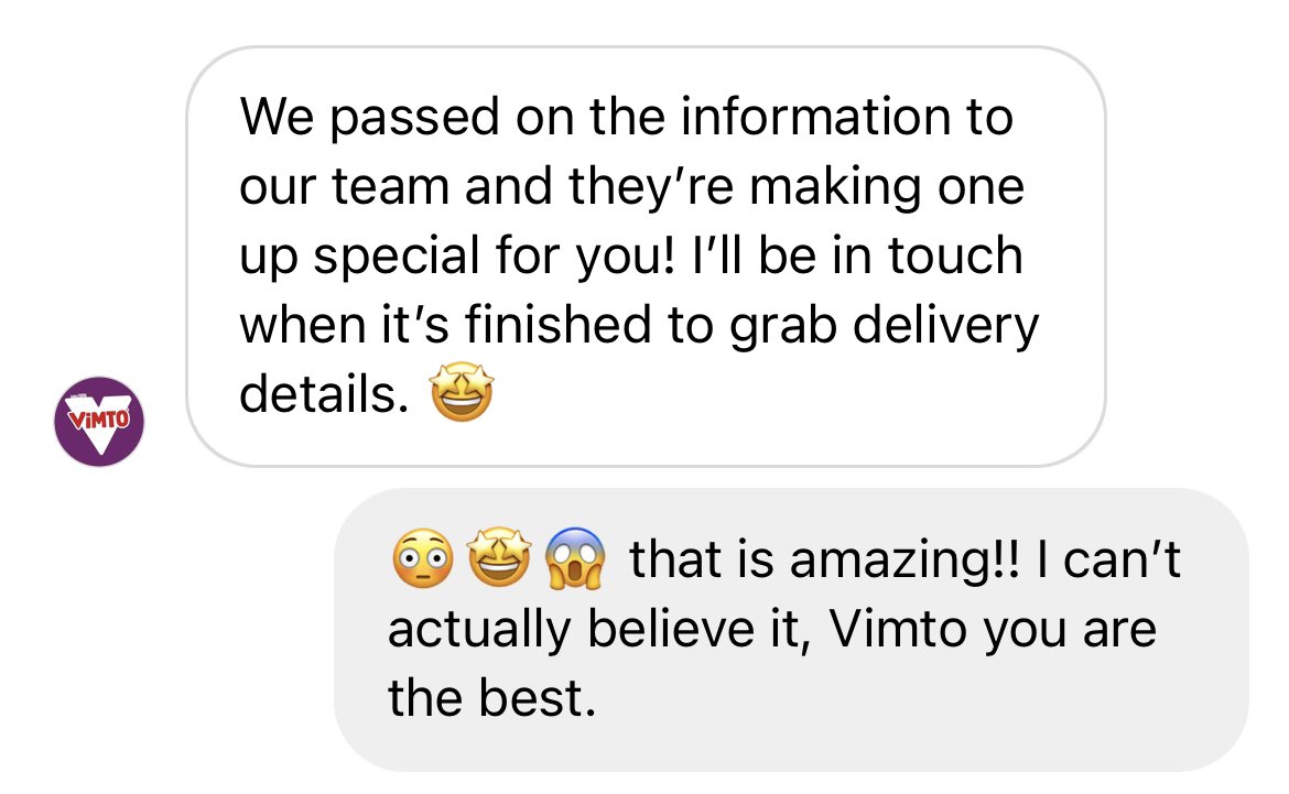 jessicamilnera's tweet photo. For anyone following this thread, I just received this message from Vimto HQ.
I am SO excited, kid me would be doing backflips!

#vimto #myhat #losthat https://t.co/egl68OmSeh