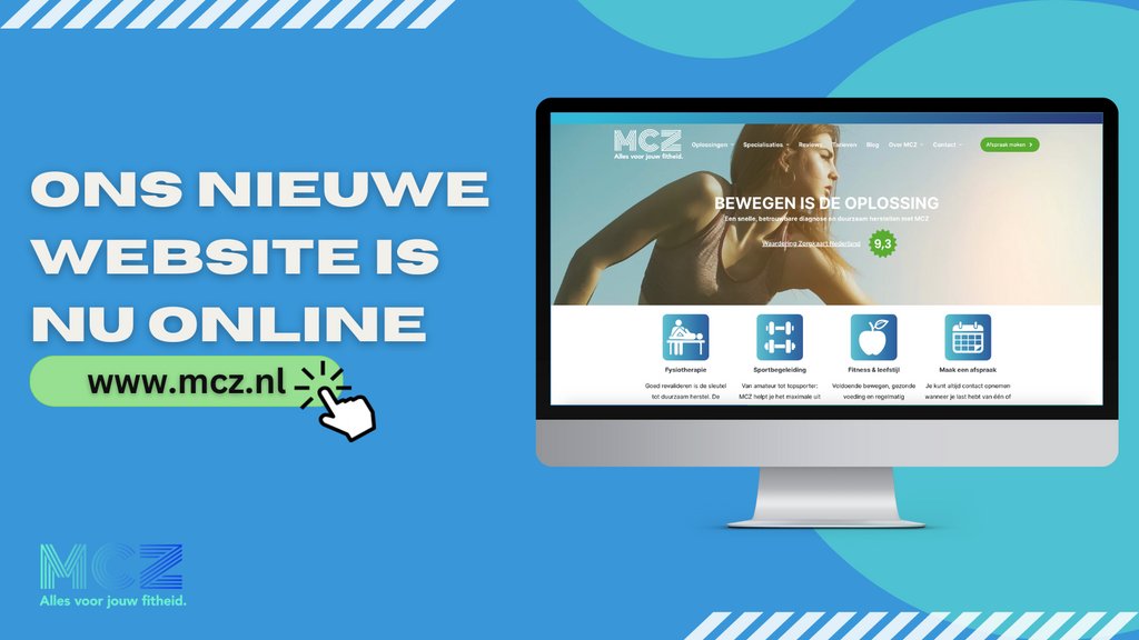 Belangrijk Nieuws‼️

Onze nieuwe website is nu online 🥳💻

Vergeet vooral niet om even te kijken 😃

#mcz #nieuwewebsite #fysiotherapie #fysiotherapiegroningen #groningen #gezondheid #fitness #fitheid #leefstijl #sportbegeleiding #bewegen #haren #hetomnium #foryoumedia