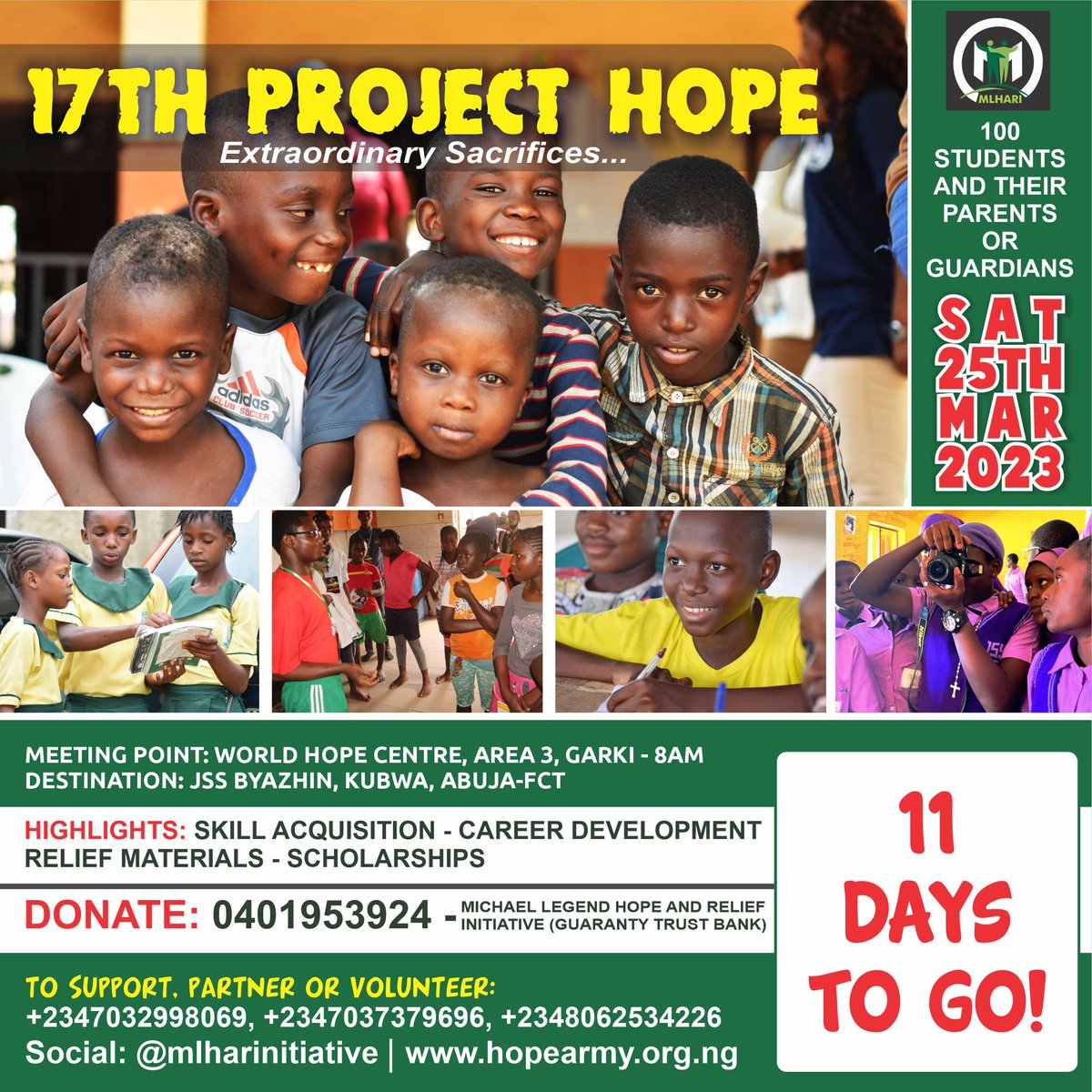 MLHARInitiative's tweet photo. #mlhari #thehopearmy #17th #projecthope #march25 #sacrifices #for #humanity #ngo #charity #missions #missionary #journey #volunteer #donate #give #aid #villages #adventure #travel #nigeria #africa #hope #joinus #gothere #changetheworld ❤❤❤🚀 https://t.co/Buw6UsE0KZ