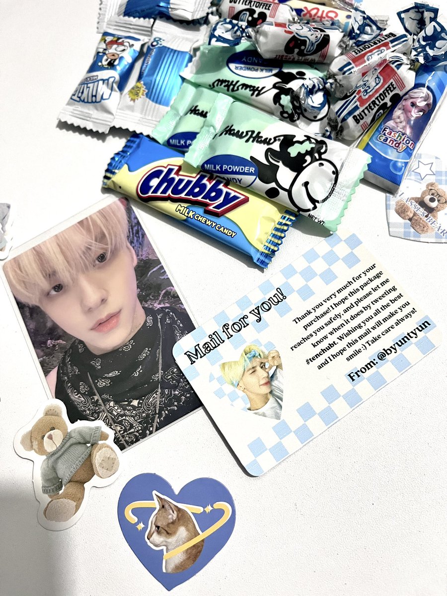 soobbangtu's tweet photo. ᝰ #raebinmails  ◡̈ 
💌 from: @byuntyun 

wow success hindi naholdap si soobin holdaper, the power of the star 🙏🏼 super super secured packaging + thank u so much 4 the freebies and stickers hehehe grabe i can feel the christmas season 

[ #tenchubt ] https://t.co/nS6cHkJTfD