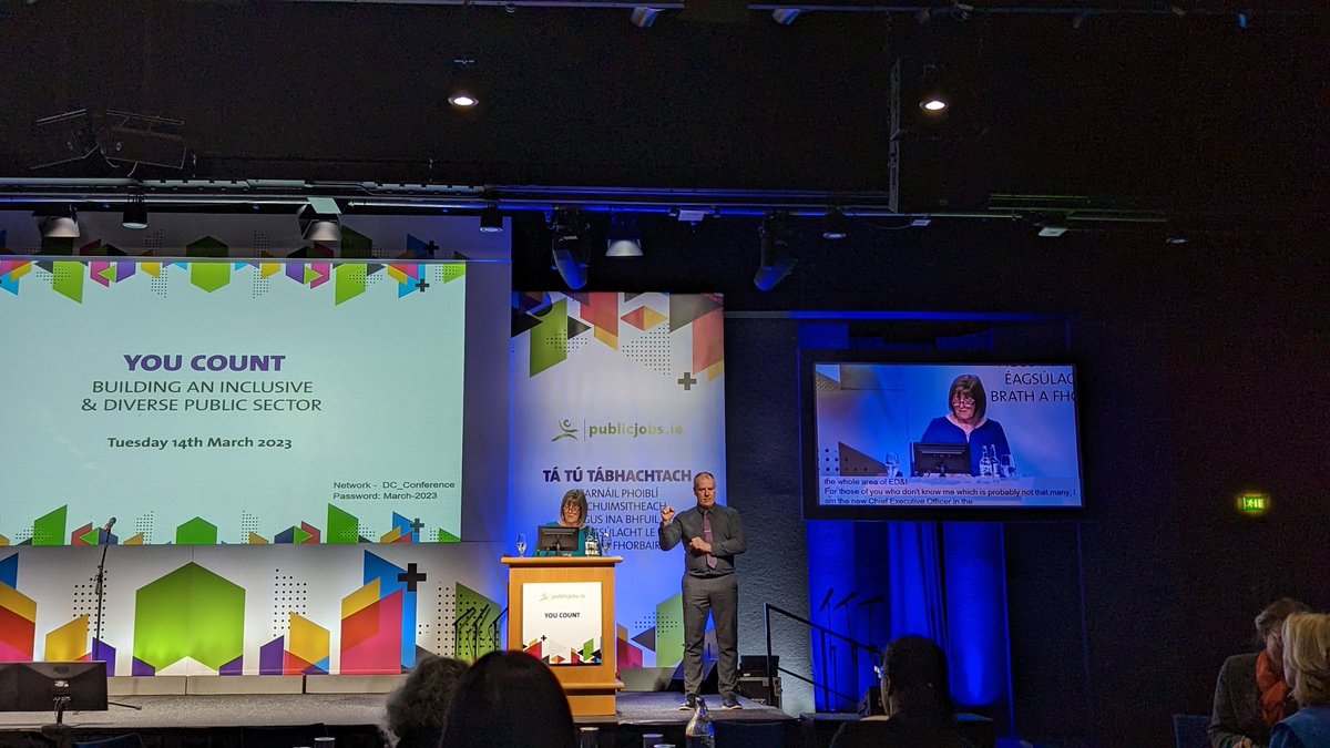 CarolineMcTweet's tweet image. Delighted to be here at @Publicjobsie #YouCount conference representing @aheadireland. If you're here and want to find out more about The WAM Programme or what we do come say hello to myself, Deirdre or Philip at our stand during the breaks!