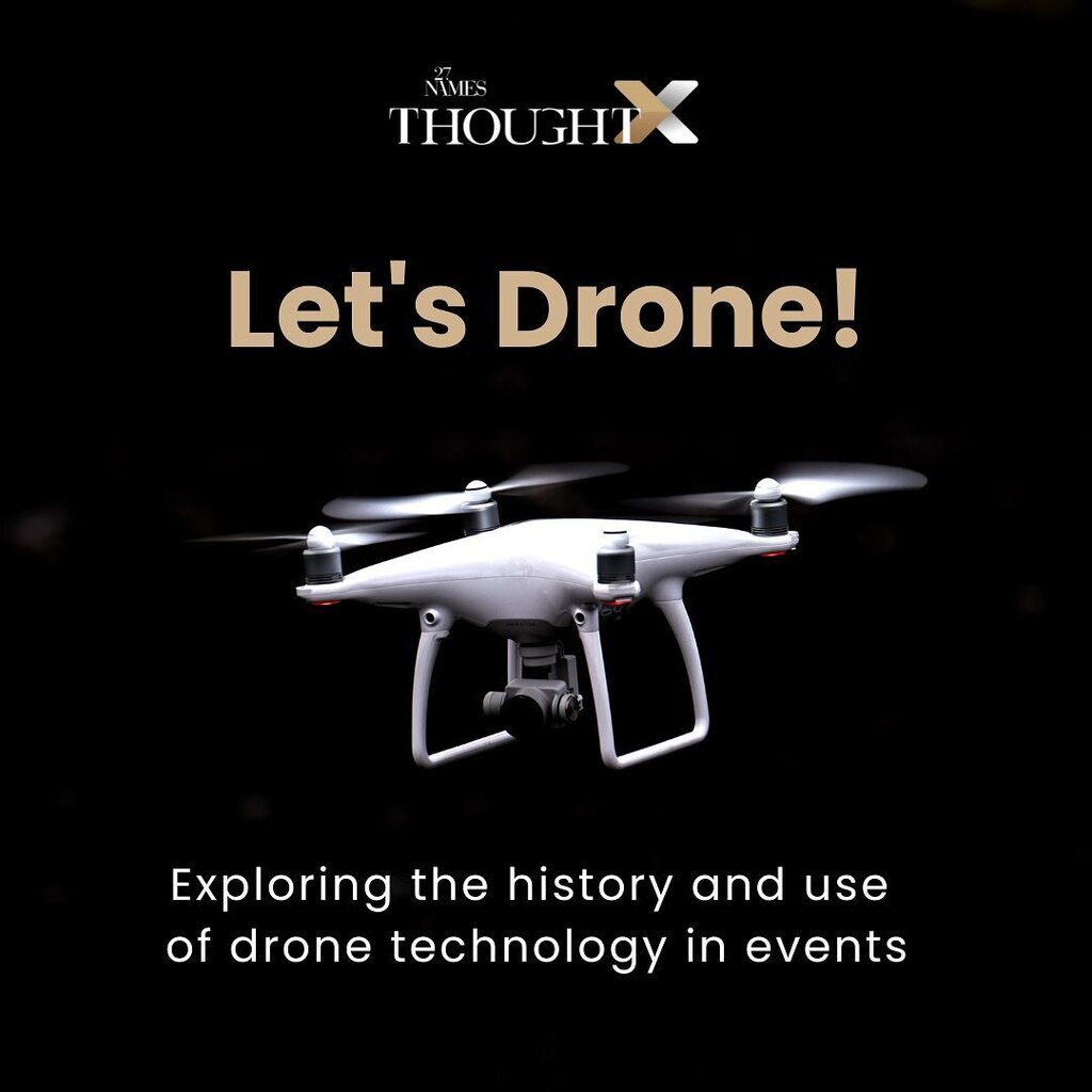 27_Names's tweet photo. ❓How has the use of #dronetechnology impacted the #event and #liveexperience industries? 

In our newest Thought X post, Rui Batista, Live &amp; Digital Events Director of our Portuguese member @uppartner.pt , explores the history of #drones and their evolution and use in the #e… https://t.co/suT13A3qsU