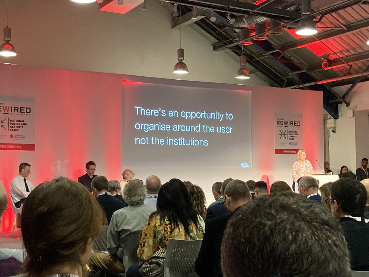 MatthewTDarcy's tweet photo. Hearing interesting parallels from @madebycatem @PublicDigitalHQ on the role of NHS ICSs in meeting the needs of users, not organisations. What could be learned from early work of @GDSTeam when it created https://t.co/lPfisGJw9I? @DHRewired #Rewired23 @HighlandMarktng https://t.co/8uDeEZCWcp