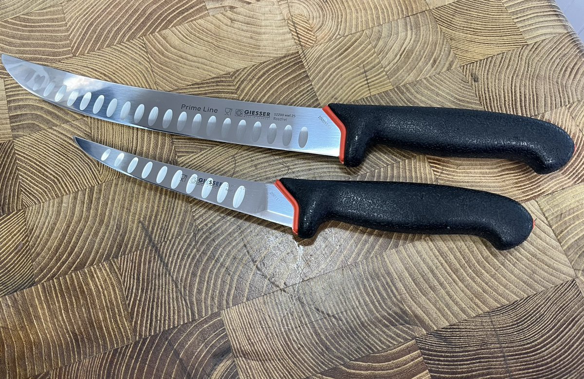 New knife day 🔪
<a href="/butchersbits/">Smithfield Casings</a> 
Hooking me up with the Prime lines for that extra comfy grip. 
#newknives #giesser #primeline