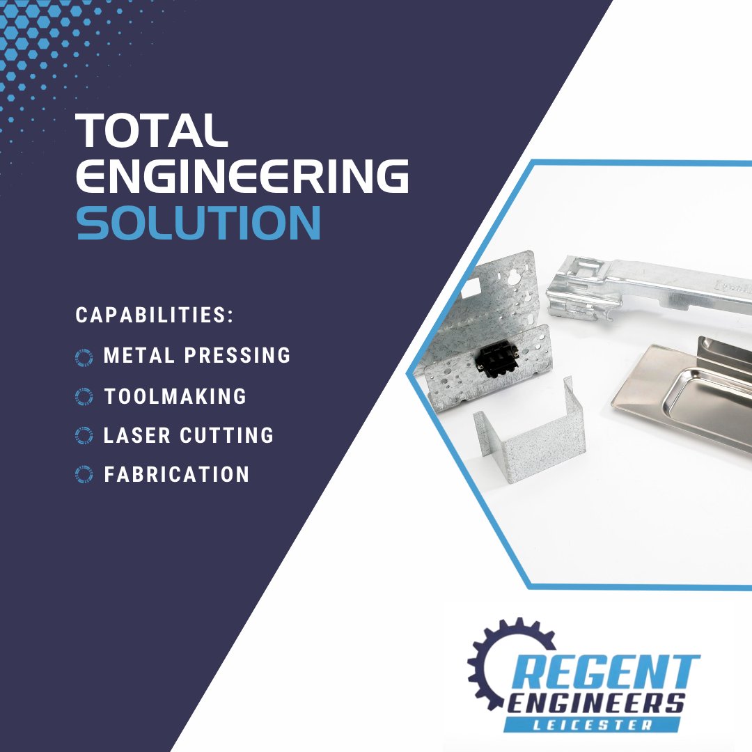 RegentEngineers's tweet photo. We've been providing a comprehensive range of services at our #Leicester facility since 1955, including #MetalPresswork, #CNCForming, #Toolmaking, #LaserCutting, #Fabrication & #CNCMachining!
View our full capabilities: https://t.co/Wcx3O2CEJt
#UKMfg https://t.co/8tSAWs42y0