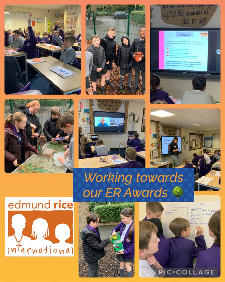 Over the last few weeks, Year 6 have thoroughly enjoyed their sessions with @edmundrice_eng working towards their ER Award 🏆. Yesterday, we braved the rain to install bird-feeders, a bee hotel and plant a hazel tree in our beautiful grounds. #RunnymedePSHE #RunnymedeRE 🍃