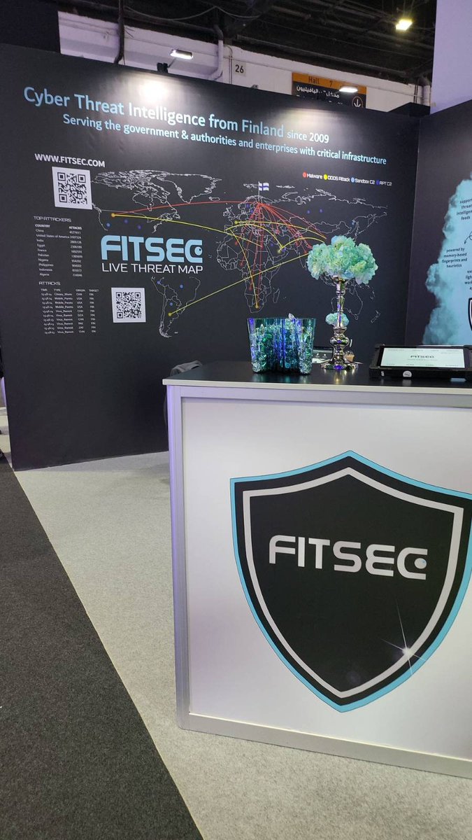 FitsecLtd's tweet photo. We are currently exhibiting at Gisec Global 2023 - Cyber Security Exhibition/Conference, in Dubai - Welcome to visit us (Hall 7 /D38)! π
https://t.co/E3r4p2Uhyk
#cybersecurity #dubai #fitsec #fitsecltd #conference #GISEC2023 https://t.co/55HK8b0Q4m