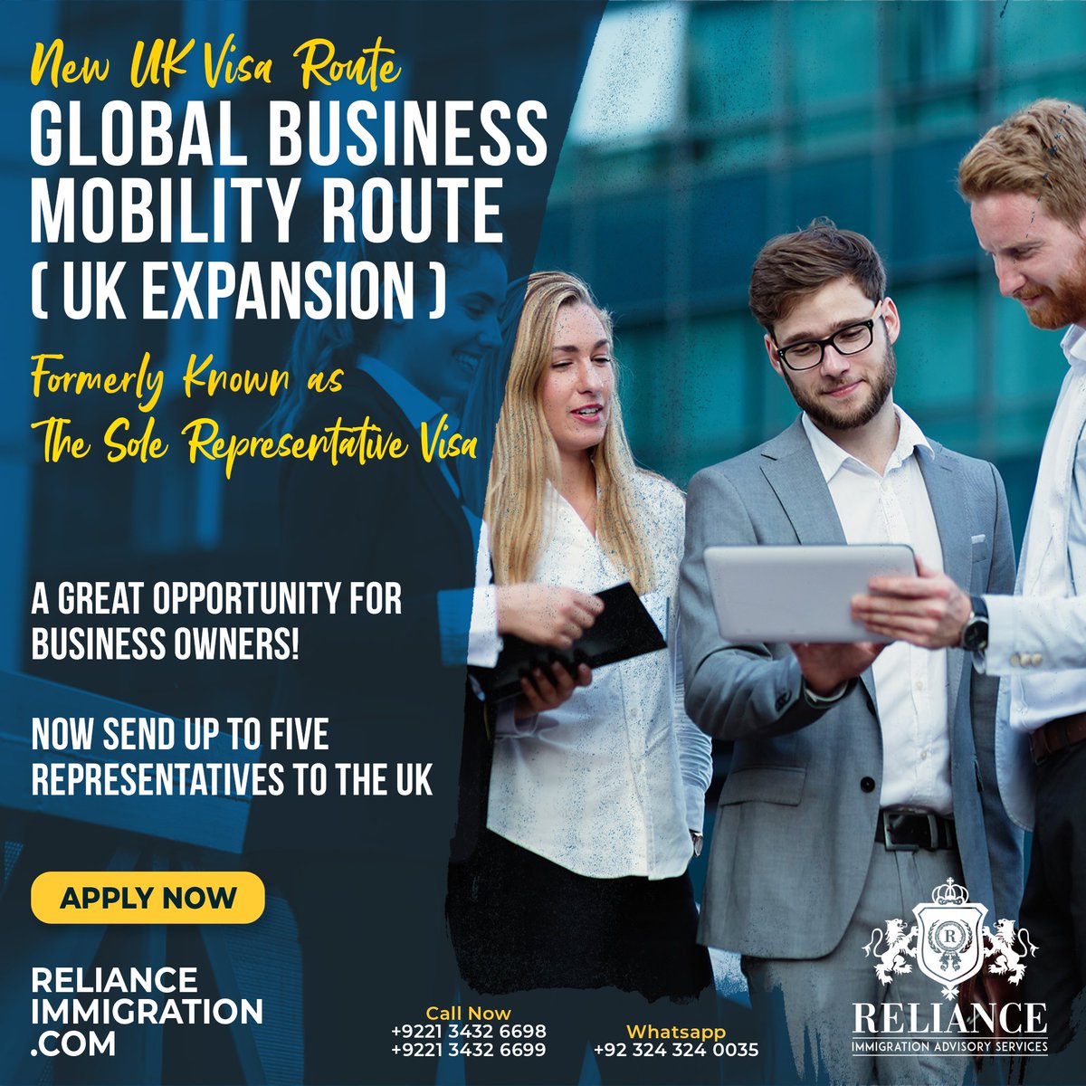 RelianceUKVisa's tweet photo. New UK Visa Route A Great Opportunity For Business Owners.
𝗕𝗢𝗢𝗞 𝗙𝗥𝗘𝗘 𝗖𝗢𝗡𝗦𝗨𝗟𝗧𝗔𝗧𝗜𝗢𝗡 𝗦𝗘𝗦𝗦𝗜𝗢𝗡!
https://t.co/eLdNEqsf1u
𝗖𝗼𝗻𝘁𝗮𝗰𝘁 𝗨𝘀: +92 21 343 26698 | +92 21 343 26699
𝗪𝗵𝗮𝘁𝘀𝗔𝗽𝗽: +92 324 324 0035
https://t.co/eLdNEqsf1u
#UKVI #ukvisaexpension https://t.co/RGCN1qTooz