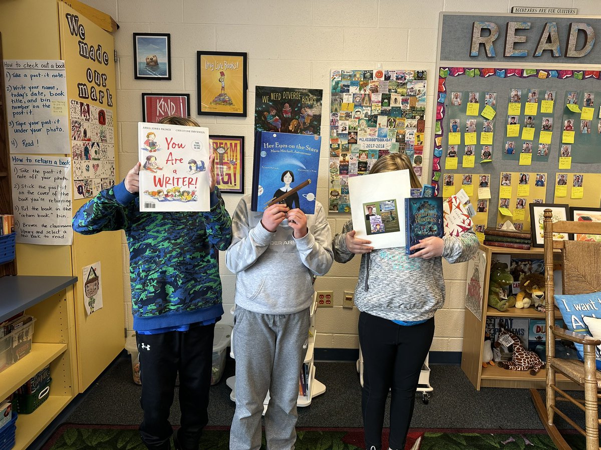 Katie Reilley (@kreilley5) on Twitter photo Day 5: the books are rolling in from <a href="/LynMullalyHunt/">Lynda Mullaly Hunt ๐ฃโ๐ฆ//๐๐ณ</a>โs #AuthorsLoveTeachers giveaway win! Students received a writing journal and middle grade novel from <a href="/alisongmyers/">Alison Green Myers she/her</a> along with 2 middle grade books from <a href="/janetsfox/">Janet Fox believes stories change the world</a> and 2 picture books from <a href="/AprilEdit/">April Jones Prince</a> & <a href="/lauriewallmark/">Laurie Wallmark</a>. ๐๐โค๏ธ Day 5: the books are rolling in from <a href="/LynMullalyHunt/">Lynda Mullaly Hunt ๐ฃโ๐ฆ//๐๐ณ</a>โs #AuthorsLoveTeachers giveaway win! Students received a writing journal and middle grade novel from <a href="/alisongmyers/">Alison Green Myers she/her</a> along with 2 middle grade books from <a href="/janetsfox/">Janet Fox believes stories change the world</a> and 2 picture books from <a href="/AprilEdit/">April Jones Prince</a> & <a href="/lauriewallmark/">Laurie Wallmark</a>. ๐๐โค๏ธ